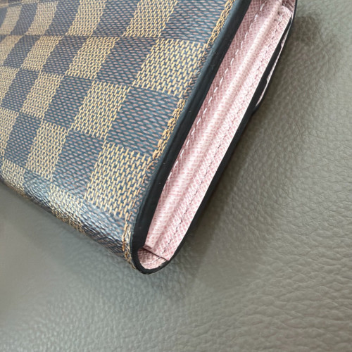Louis Vuitton Sarah Wallet Nm Damier Ebene Brown Louis Vuitton Sarah Wallet Nm Damier Ebene Brown