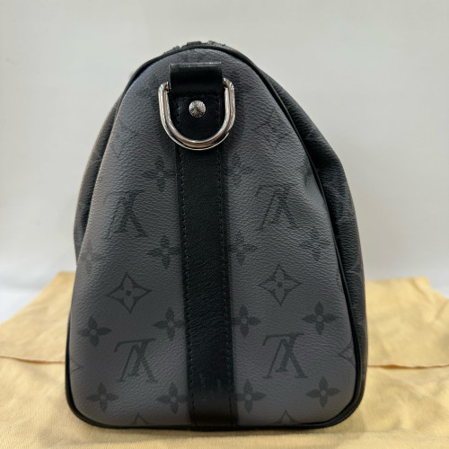 Louis Vuitton Keepall Bandouliere 35 Monogram Eclipse Black Grey