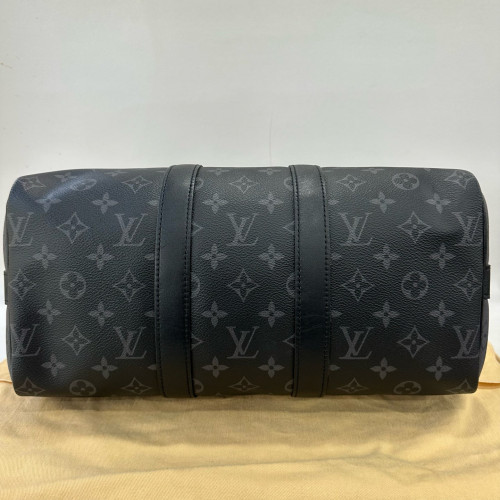 Louis Vuitton Keepall Bandouliere 35 Monogram Eclipse Black Grey