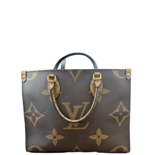 Louis Vuitton Onthego MM Reverse Monogram Giant Brown Louis Vuitton Onthego MM Reverse Monogram Giant Brown