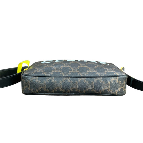 Celine Camera Case Triomphe Brown Black