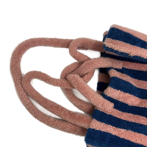 Fendi Tote Bag Faux Fur Pink Blue Fendi Tote Bag Faux Fur Pink Blue