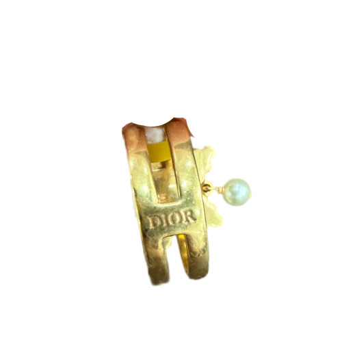 Dior Ring Metal Gold Black White