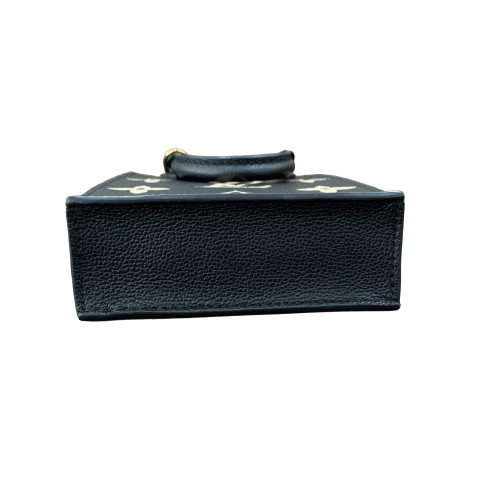 Louis Vuitton Petite Sac Plat Monogram Empreinte Giant Black Beige