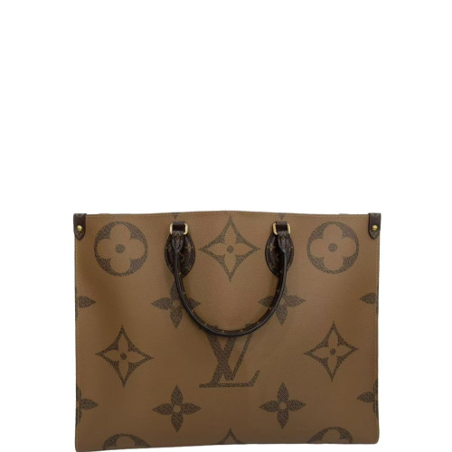 Louis Vuitton Onthego GM Reverse Monogram Giant Dark Brown Light Brown