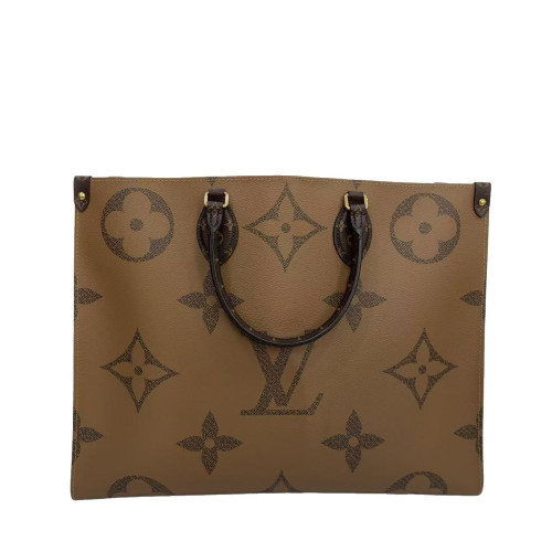 Louis Vuitton Onthego GM Reverse Monogram Giant Dark Brown Light Brown