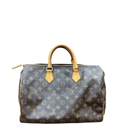 Louis Vuitton Speedy 35 Monogram Dark Brown Light Brown