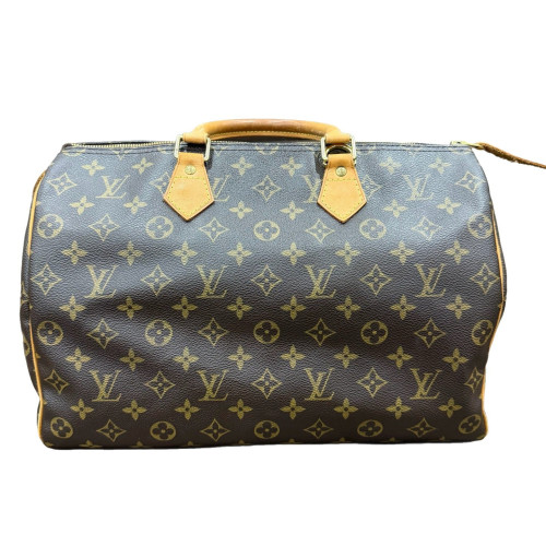 Louis Vuitton Speedy 35 Monogram Dark Brown Light Brown