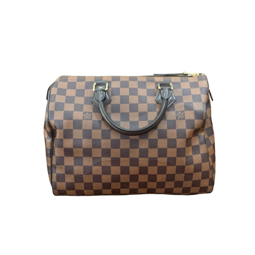 Louis Vuitton Speedy 30 Damier Ebene Dark Brown Light Brown Louis Vuitton Speedy 30 Damier Ebene Dark Brown Light Brown