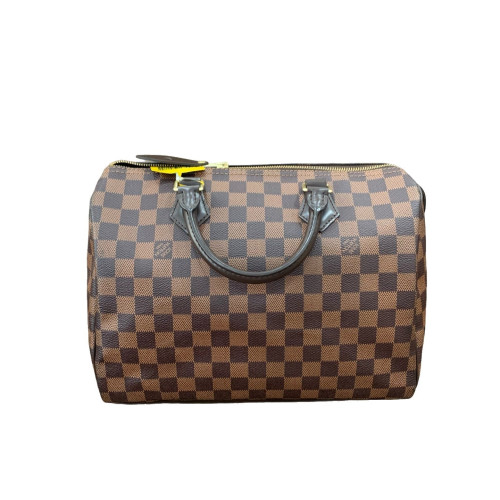 Louis Vuitton Speedy 30 Damier Ebene Dark Brown Light Brown Louis Vuitton Speedy 30 Damier Ebene Dark Brown Light Brown