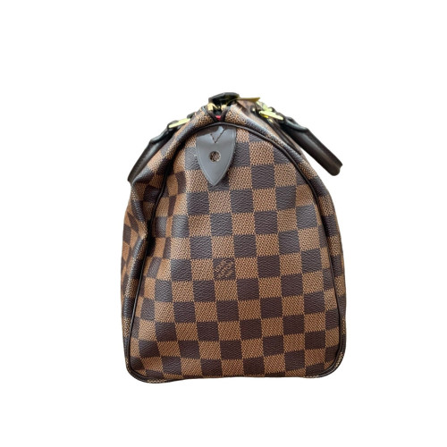 Louis Vuitton Speedy 30 Damier Ebene Dark Brown Light Brown Louis Vuitton Speedy 30 Damier Ebene Dark Brown Light Brown