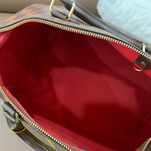 Louis Vuitton Speedy 30 Damier Ebene Dark Brown Light Brown Louis Vuitton Speedy 30 Damier Ebene Dark Brown Light Brown