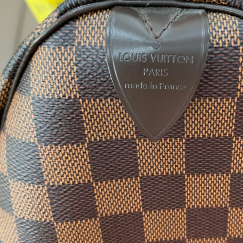 Louis Vuitton Speedy 30 Damier Ebene Dark Brown Light Brown Louis Vuitton Speedy 30 Damier Ebene Dark Brown Light Brown