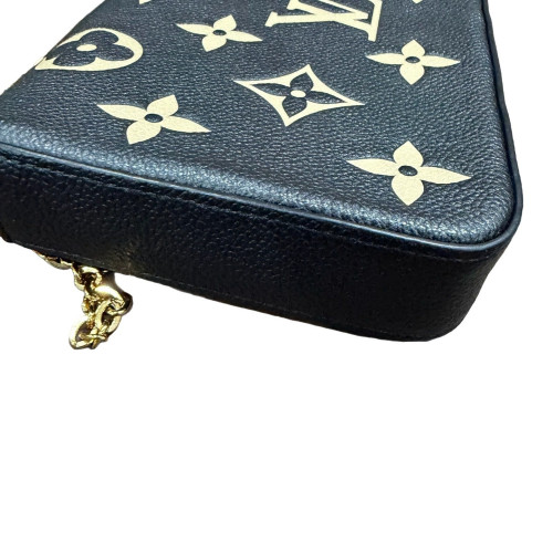 Louis Vuitton Pochette Felicie Chain Wallet Monogram Giant Black Beige Red