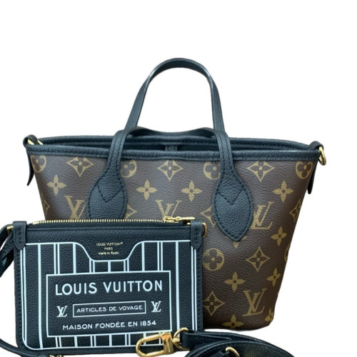 Louis Vuitton Neverfull BB Monogram Dark Brown Light Brown