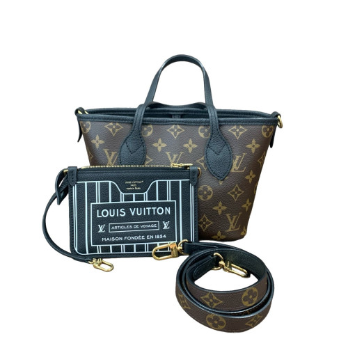 Louis Vuitton Neverfull BB Monogram Dark Brown Light Brown
