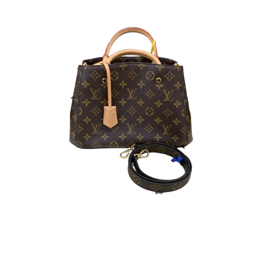 Louis Vuitton Montaigne BB Monogram Dark Brown Light Brown