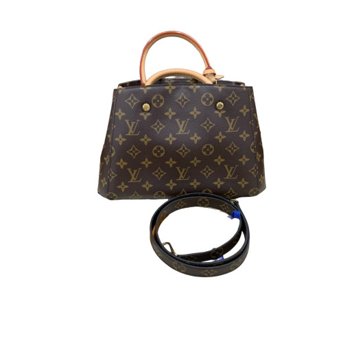 Louis Vuitton Montaigne BB Monogram Dark Brown Light Brown