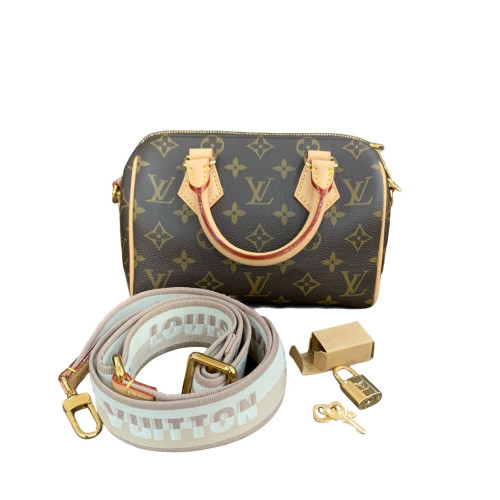 Louis Vuitton Speedy Bandouliere 20 Monogram Brown