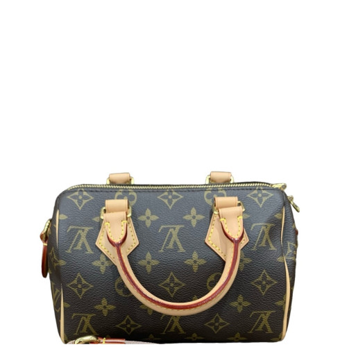 Louis Vuitton Speedy Bandouliere 20 Monogram Dark Brown Light Brown