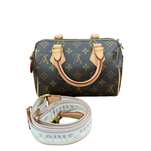 Louis Vuitton Speedy Bandouliere 20 Monogram Dark Brown Light Brown