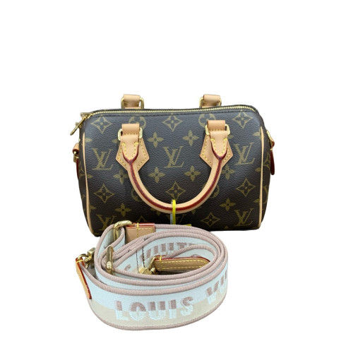Louis Vuitton Speedy Bandouliere 20 Monogram Dark Brown Light Brown
