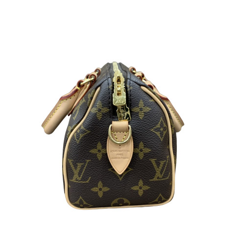Louis Vuitton Speedy Bandouliere 20 Monogram Dark Brown Light Brown