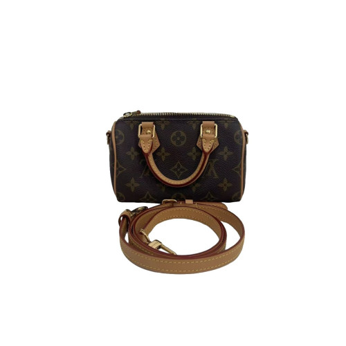 Louis Vuitton Nano Speedy Bandouliere Monogram Brown