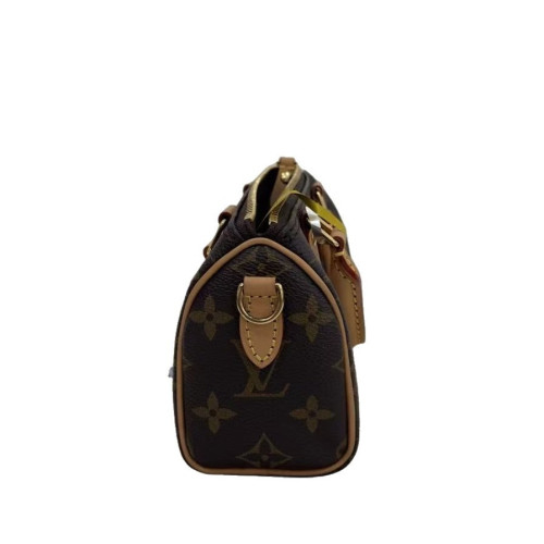 Louis Vuitton Nano Speedy Bandouliere Monogram Brown