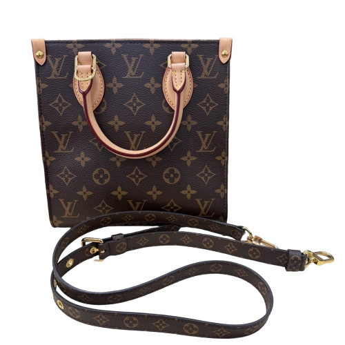 Louis Vuitton Sac Plat Bb Monogram Dark Brown Light Brown