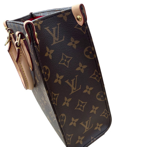 Louis Vuitton Sac Plat Bb Monogram Dark Brown Light Brown