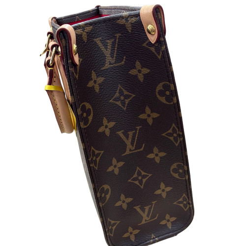 Louis Vuitton Sac Plat Bb Monogram Dark Brown Light Brown
