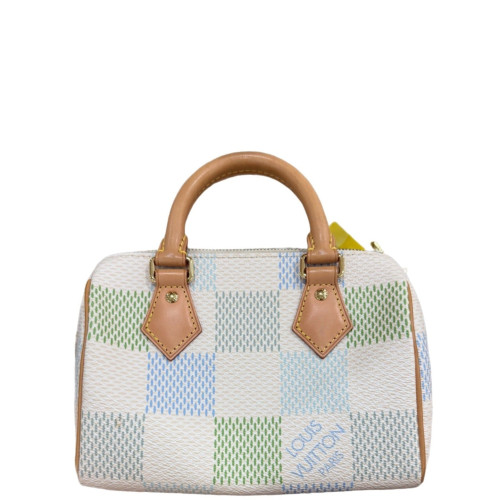 Louis Vuitton Speedy 20 Damier White Blue Green