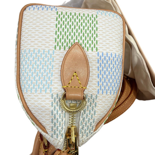 Louis Vuitton Speedy 20 Damier White Blue Green