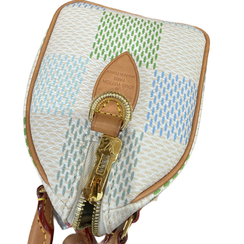Louis Vuitton Speedy 20 Damier White Blue Green