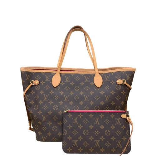 Louis Vuitton Neverfull MM Monogram Dark Brown Light Brown
