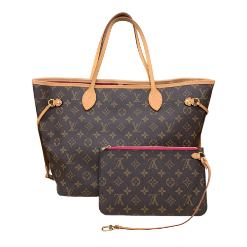 Louis Vuitton Neverfull MM Monogram Dark Brown Light Brown