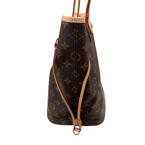 Louis Vuitton Neverfull MM Monogram Dark Brown Light Brown