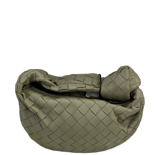 Bottega Veneta Mini Jodie Calfskin Intrecciato Green