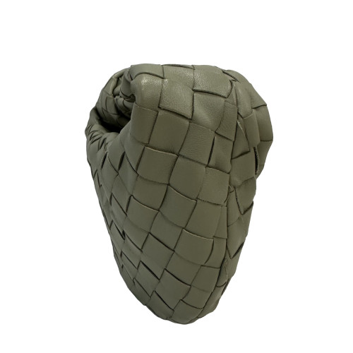 Bottega Veneta Mini Jodie Calfskin Intrecciato Green