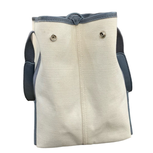 Balenciaga Tote Bag Canvas Beige Blue