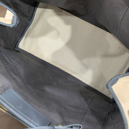 Balenciaga Tote Bag Canvas Beige Blue