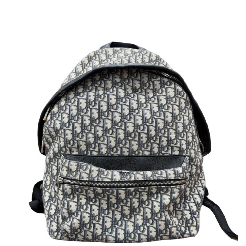 Dior Backpack Canvas Grey Black Dior Backpack Canvas Grey Black