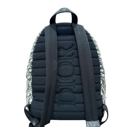 Dior Backpack Canvas Grey Black Dior Backpack Canvas Grey Black