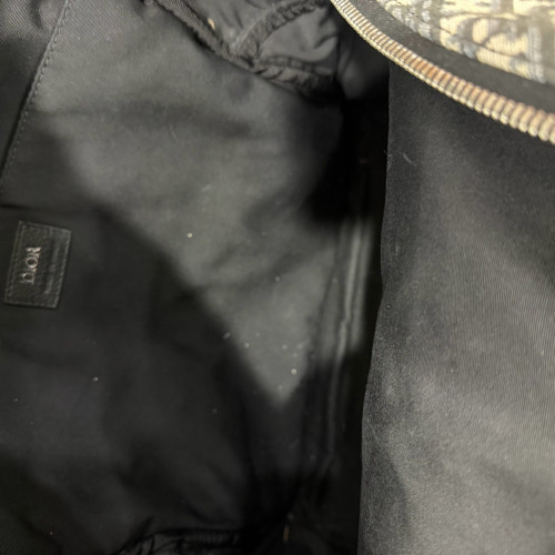 Dior Backpack Canvas Grey Black Dior Backpack Canvas Grey Black