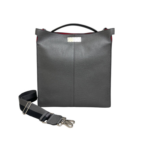 Fendi Peekaboo X-Lite Fit Grained Calfskin Grey