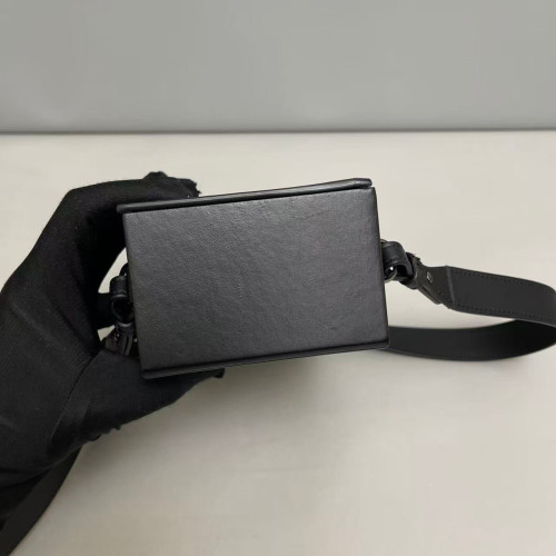 Fendi Phone Holder Smooth Calfskin Black