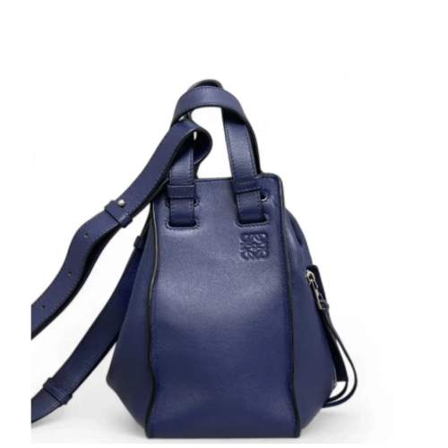 Loewe Small Hammock Calfskin Dark Blue
