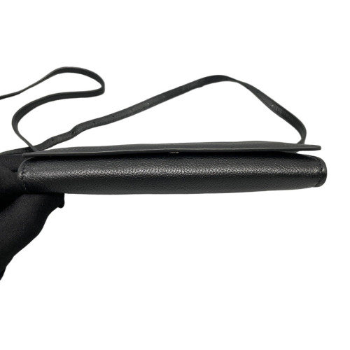 Balenciaga Shoulder Bag Grained Calfskin Black