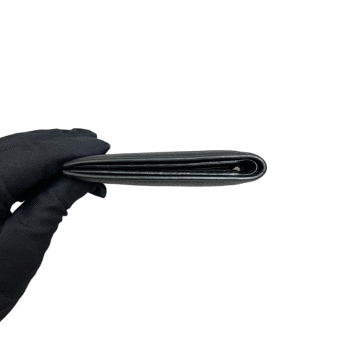 Dior Compact Wallet Grained Calfskin Black Dior Compact Wallet Grained Calfskin Black
